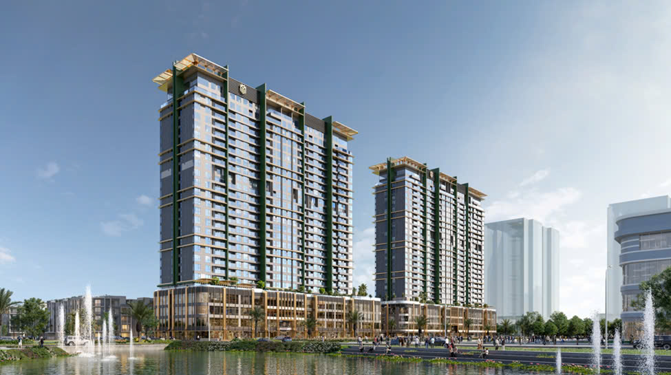 A group of buildings next to a body of waterAI-generated content may be incorrect.