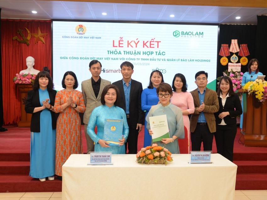 Dệt may VIệt Nam hợp tác với Bảo Lâm Holdings chăm lo đời sống cho công đoàn viên